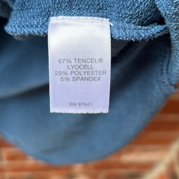 Pure Jill Womens Medium Luxe Tencel Blue Layered Long Sleeve Layered Dress - Picture 6 of 9